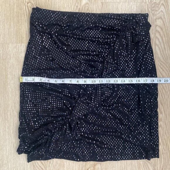 Michael Kors NYE Sequin Ruffle Mini Skirt Disco Core Holiday Party Glam Large - Picture 11 of 12